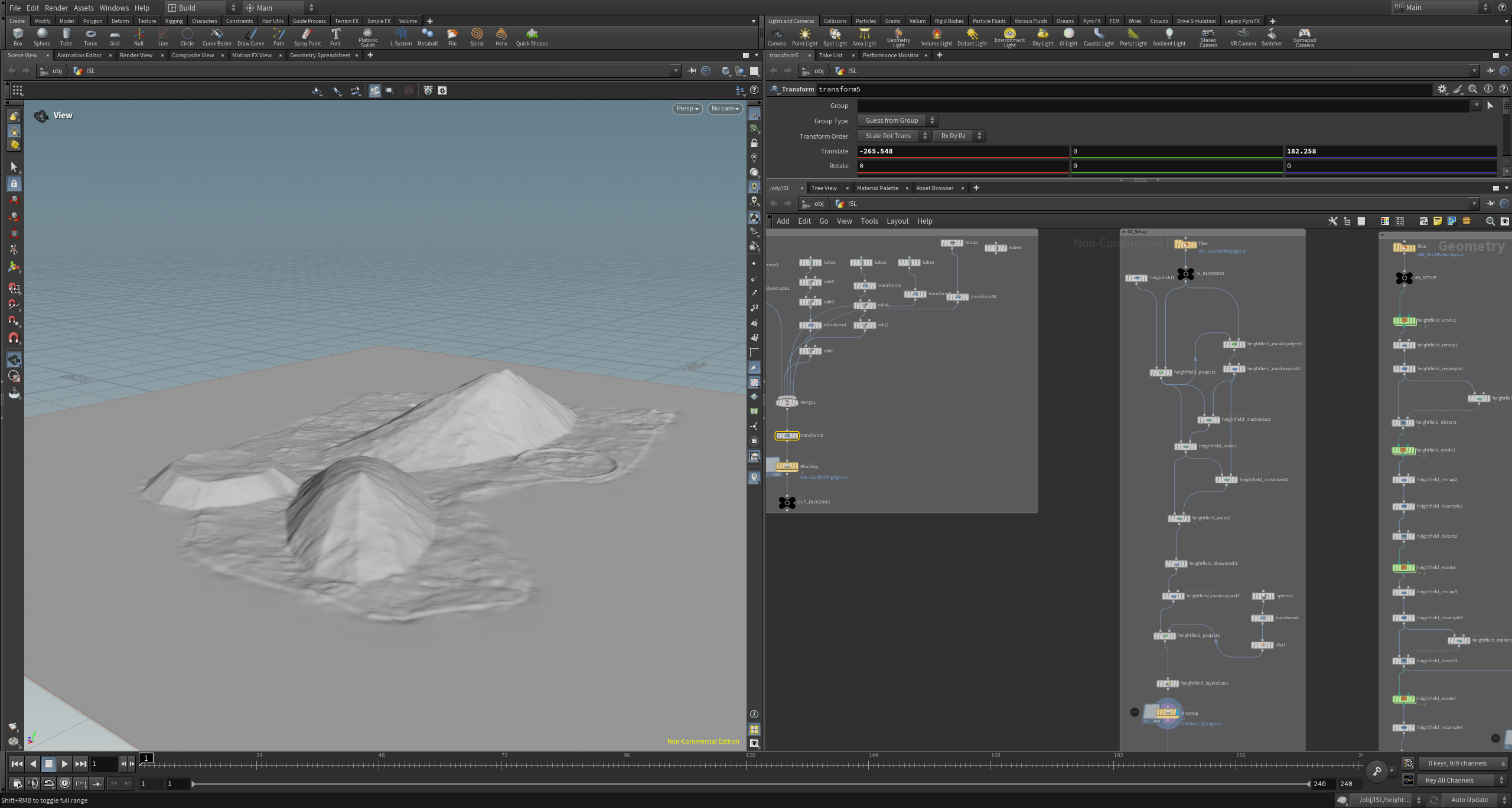 Houdini masking and control setup