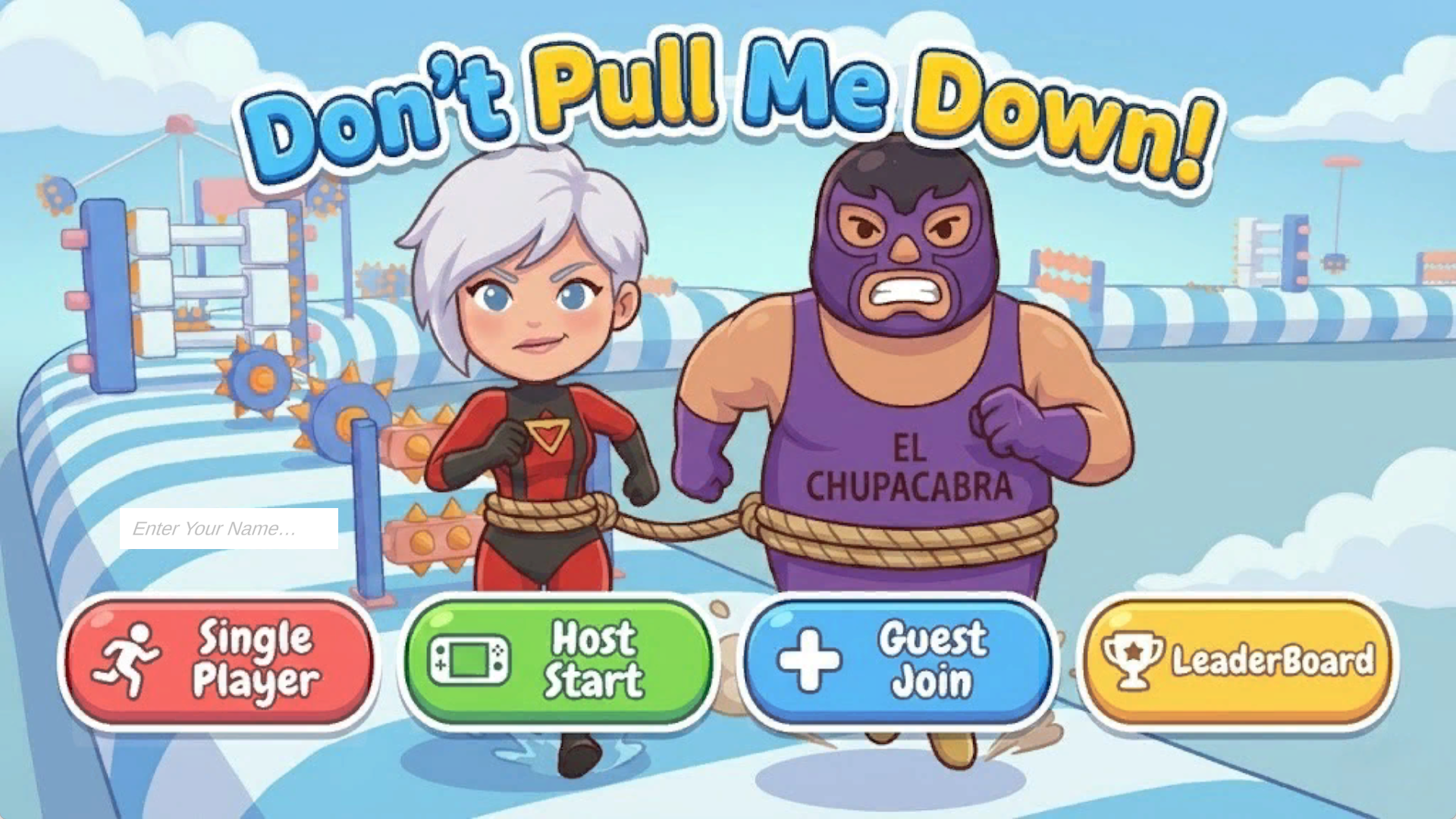 Don't Pull Me Down co-op platformer screenshot
